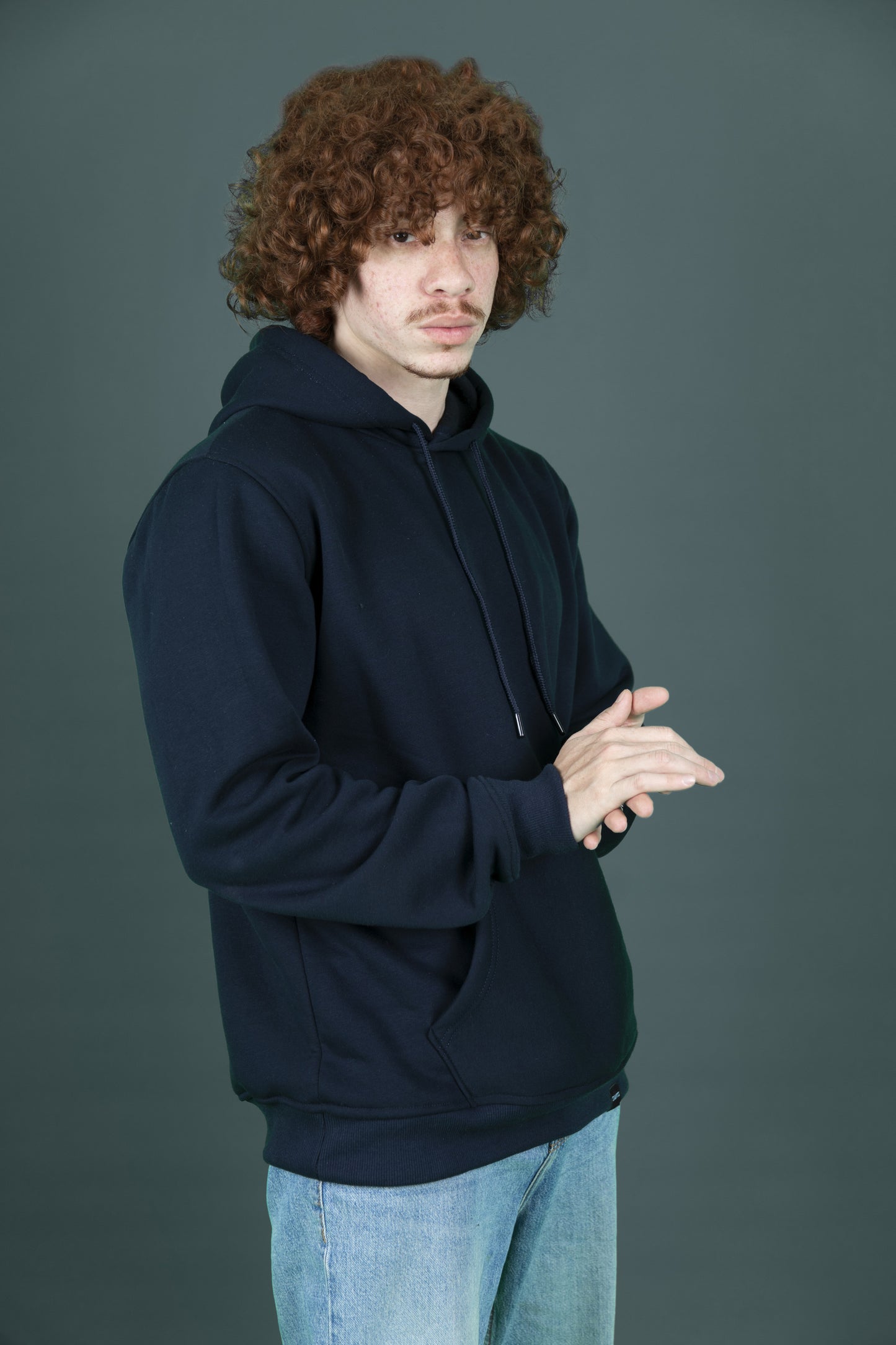 Unisexe Navy Blue Hoodie
