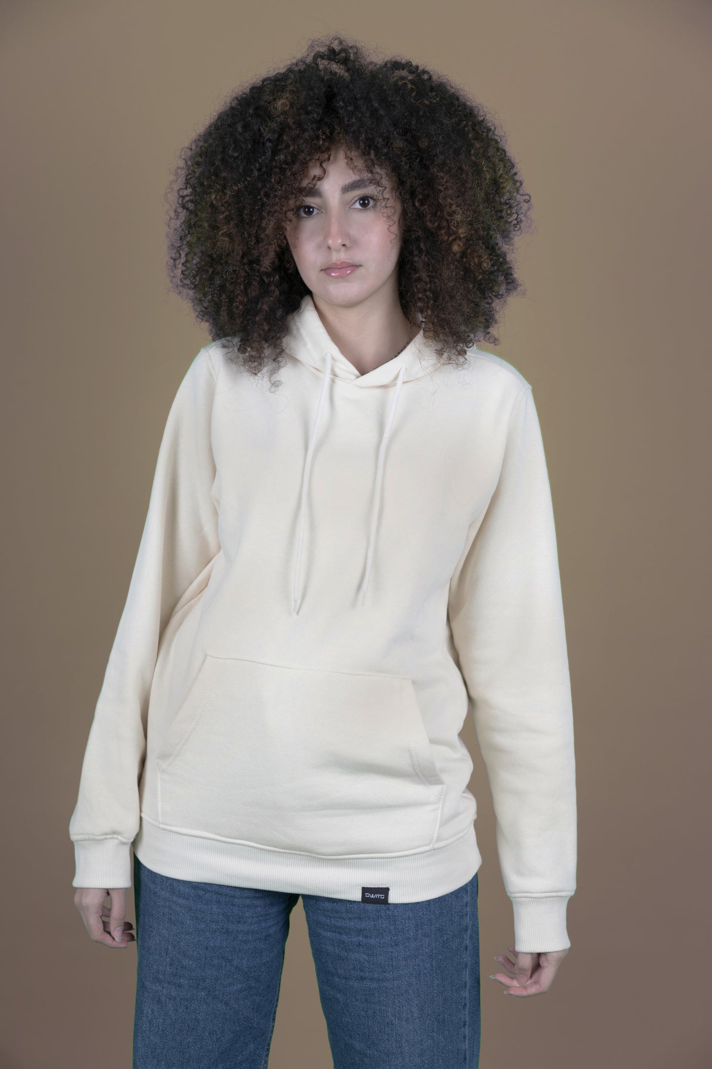 Unisexe Beige Hoodie