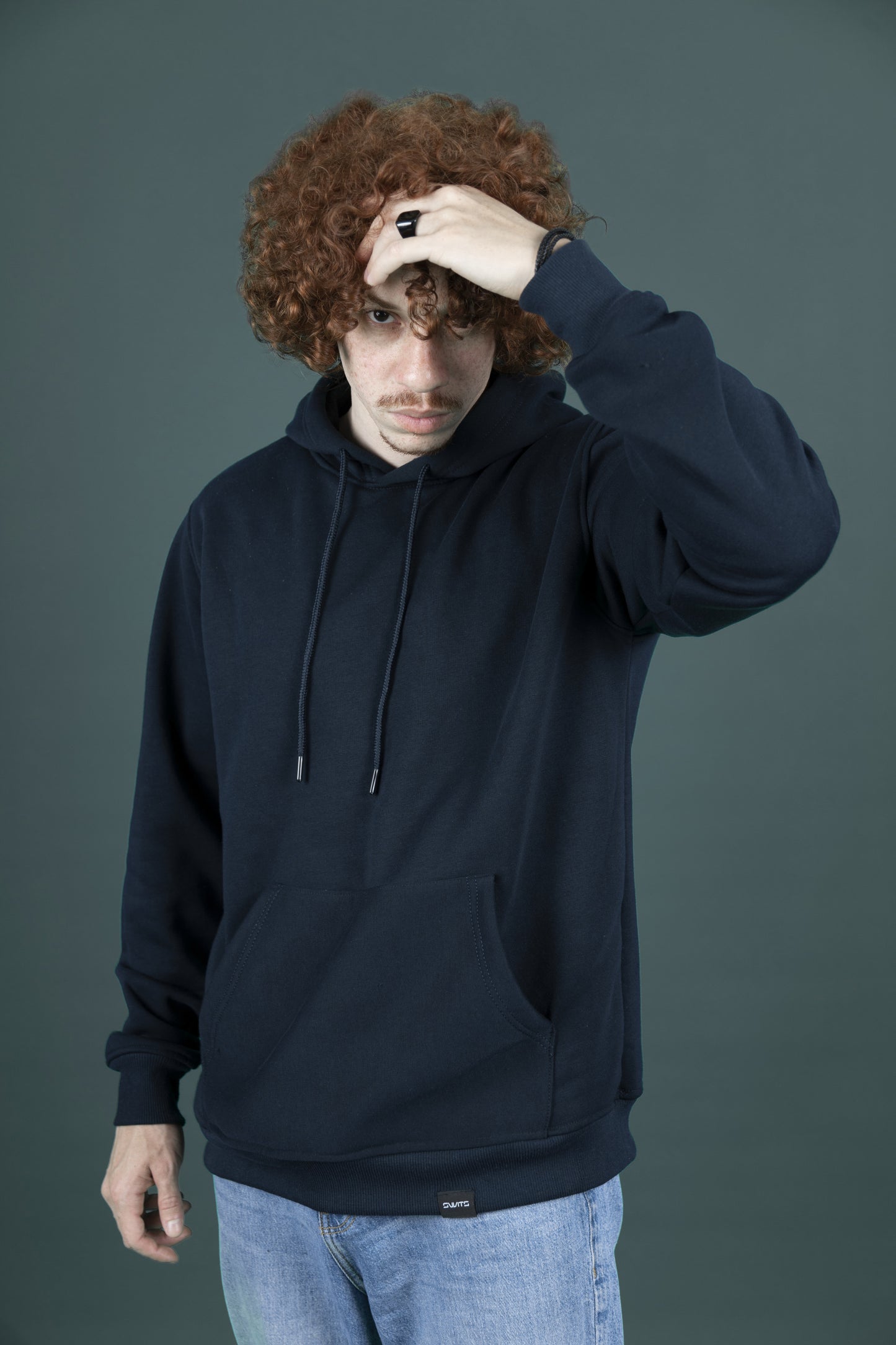 Unisexe Navy Blue Hoodie