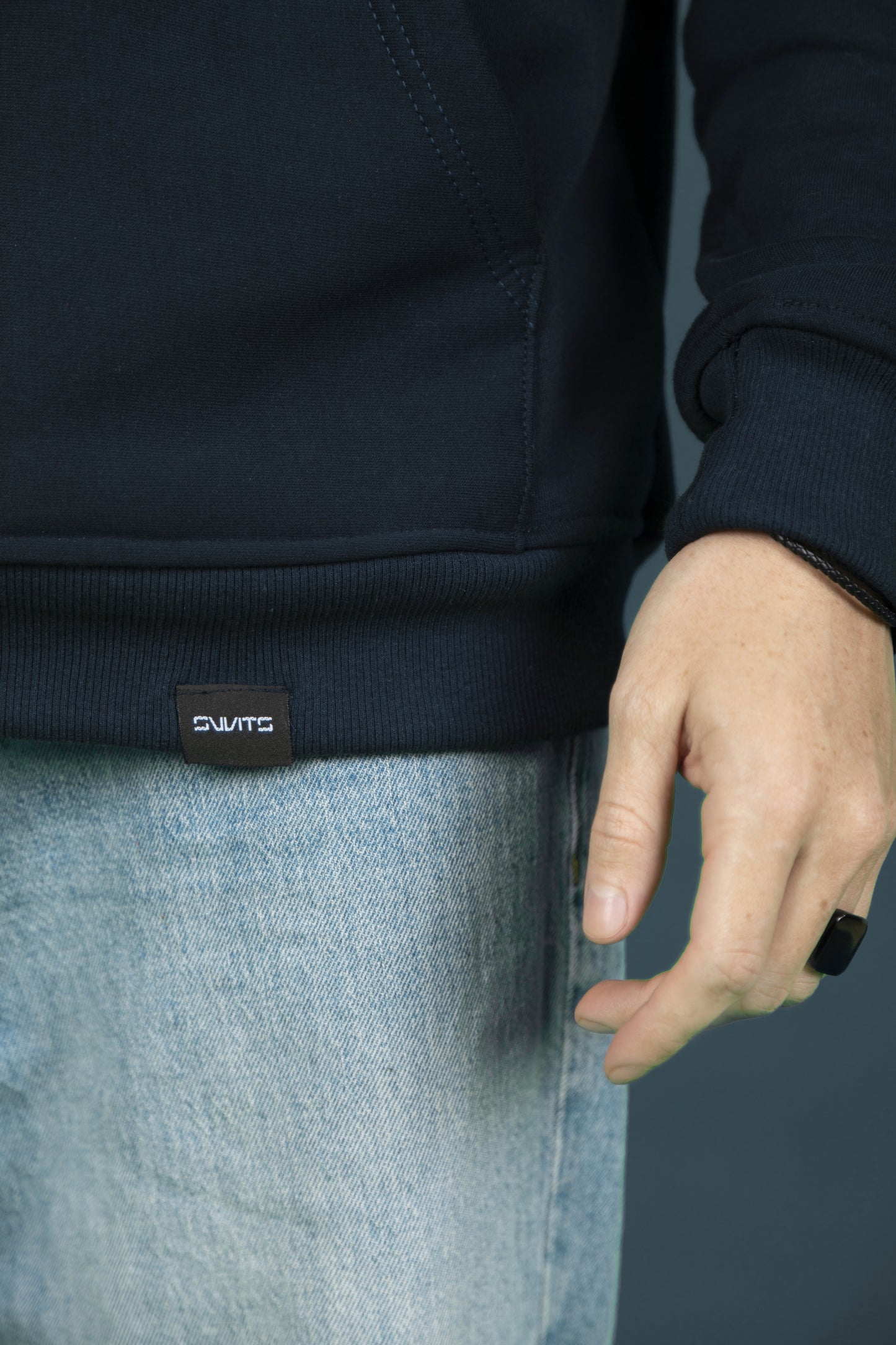 Unisexe Navy Blue Hoodie