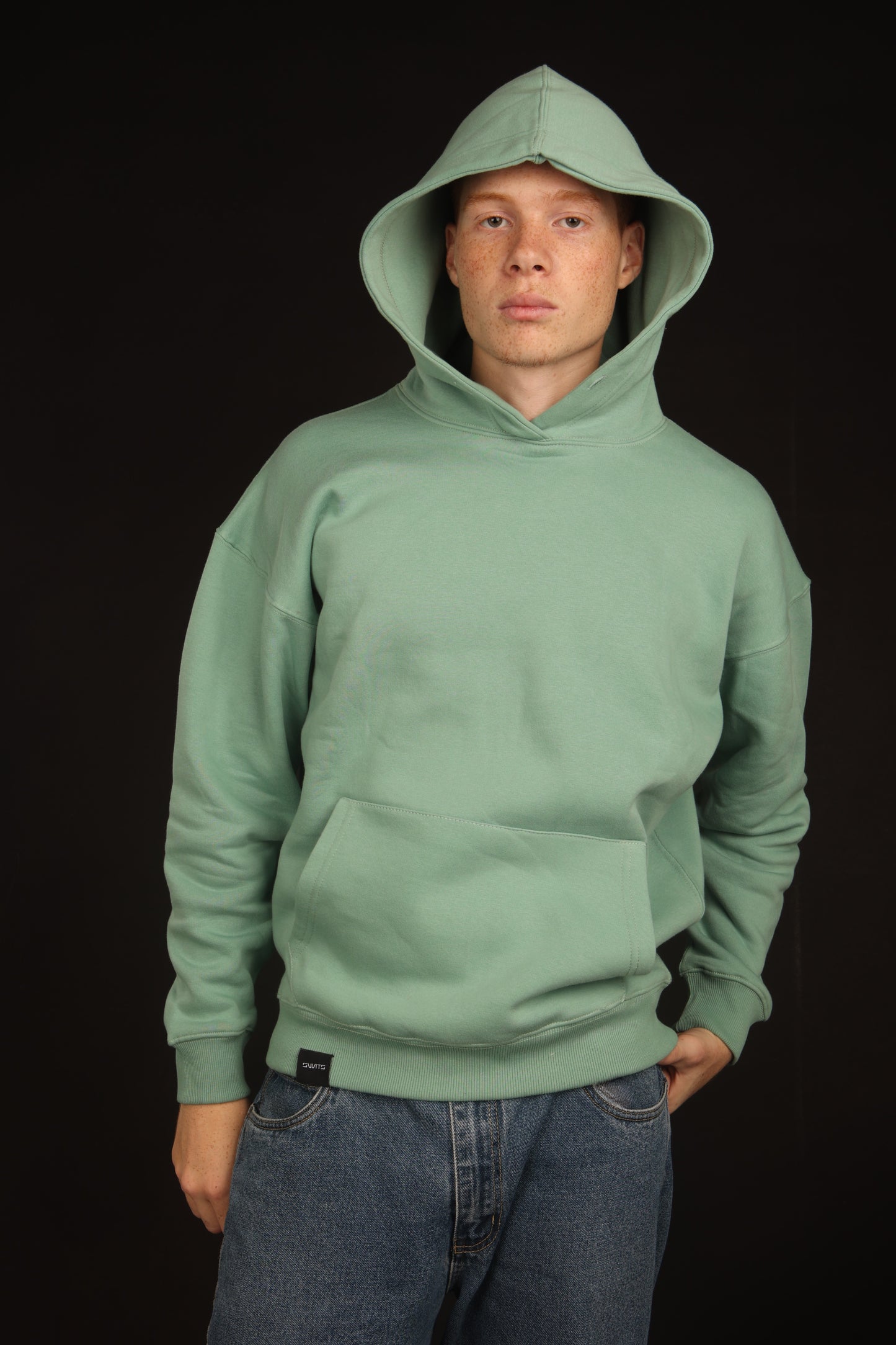 unisex green oversized hoodie