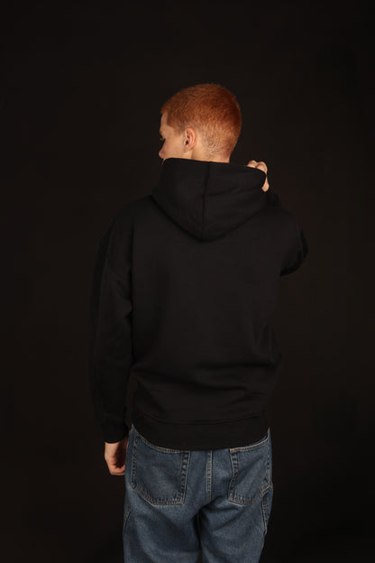 unisexe black oversized hoodie